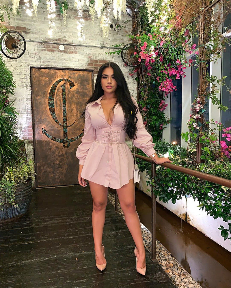 Corset Shirt Dress