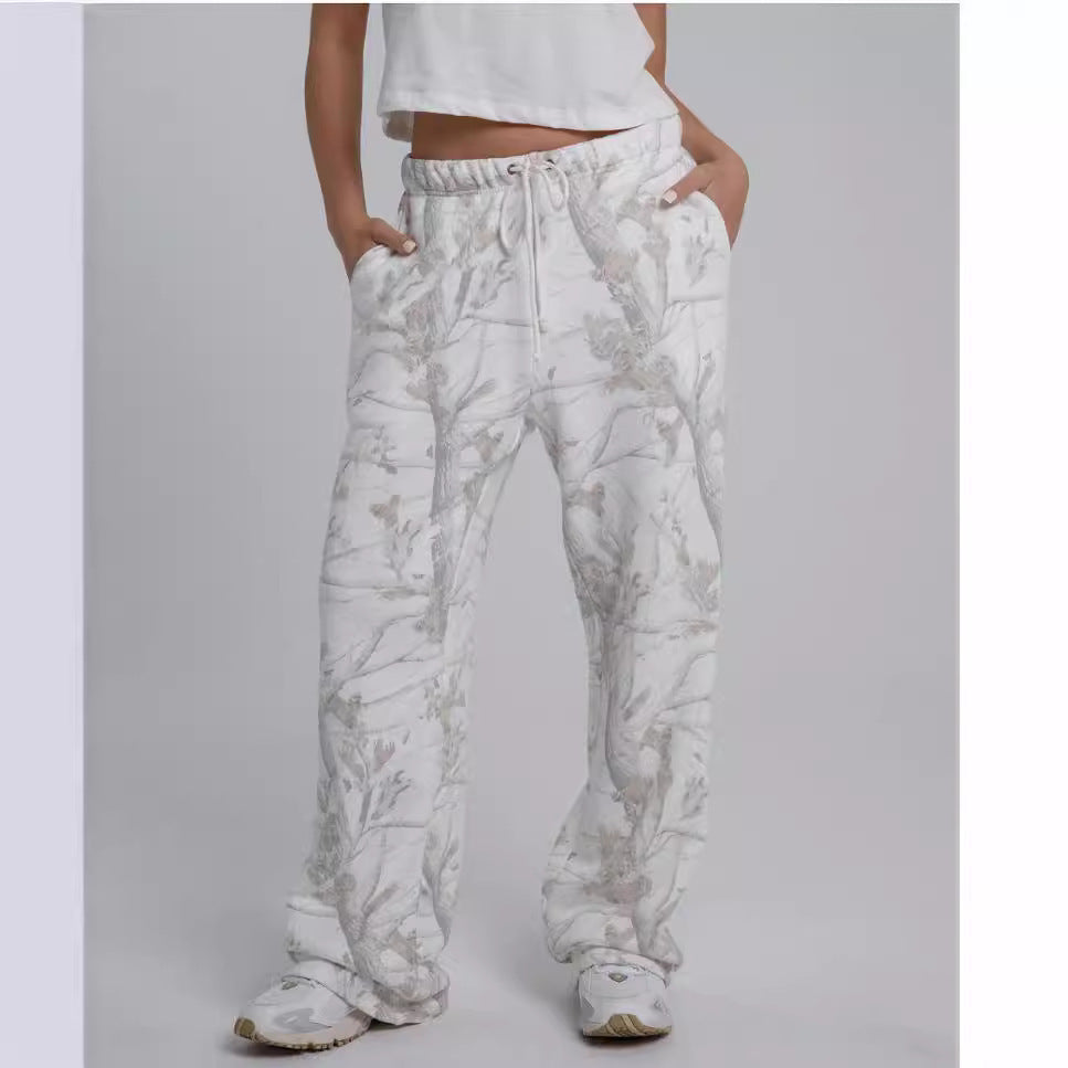 Women's 2Pcs Camouflage Sweat Suit