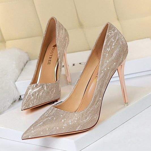 Women's Pointy Sequin Shoes