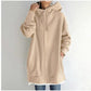 Oversized Long Sleeve Zipper Hoodie For Women
