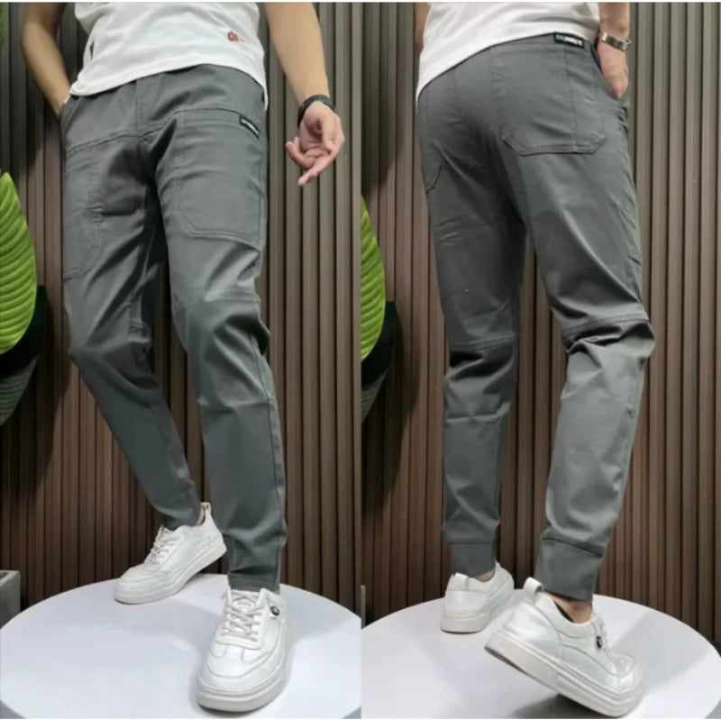 Men's Silk Six-pocket Pants