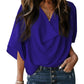 Cold Neck Chiffon Top