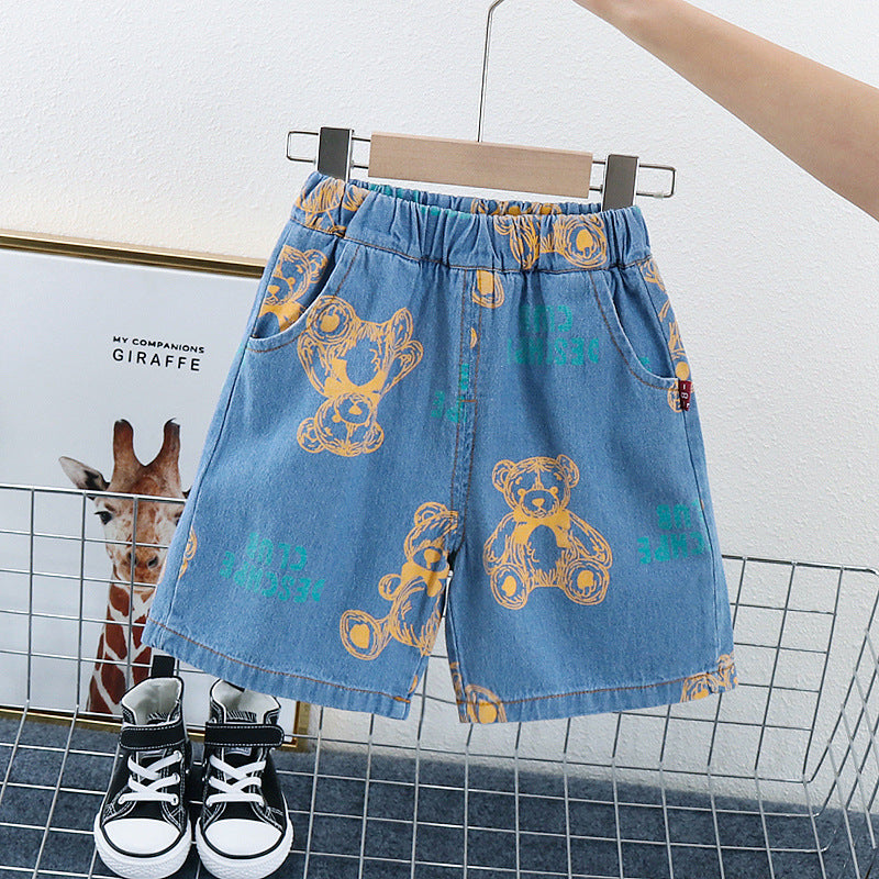 Boys Denim Short Set