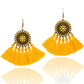 Large  Tassel Sunflower Earrings