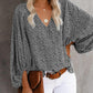 Printed Balloon Sleeve Blouse