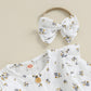 Girl's Cotton Double-layer Suit Playsuit