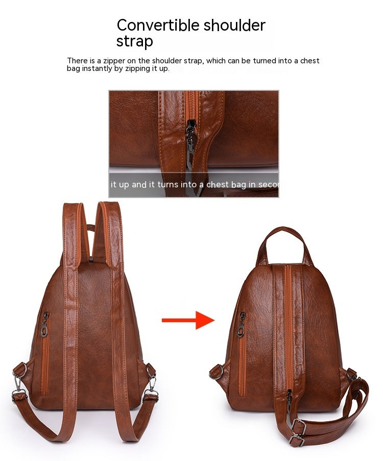 Soft Leather Backpack