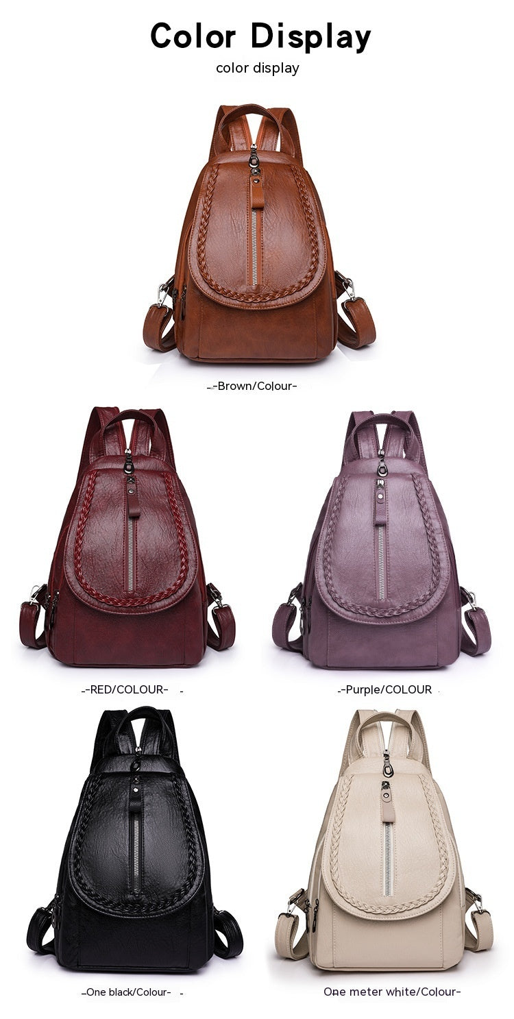 Soft Leather Backpack