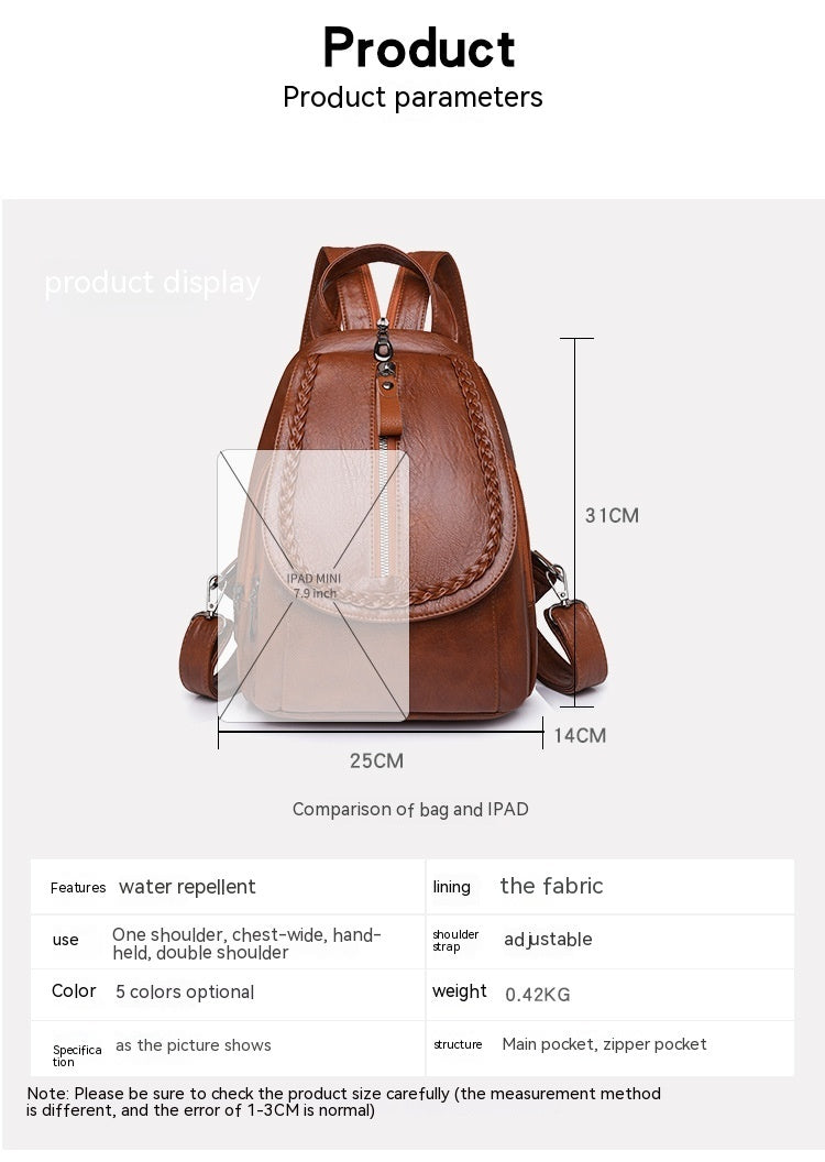 Soft Leather Backpack