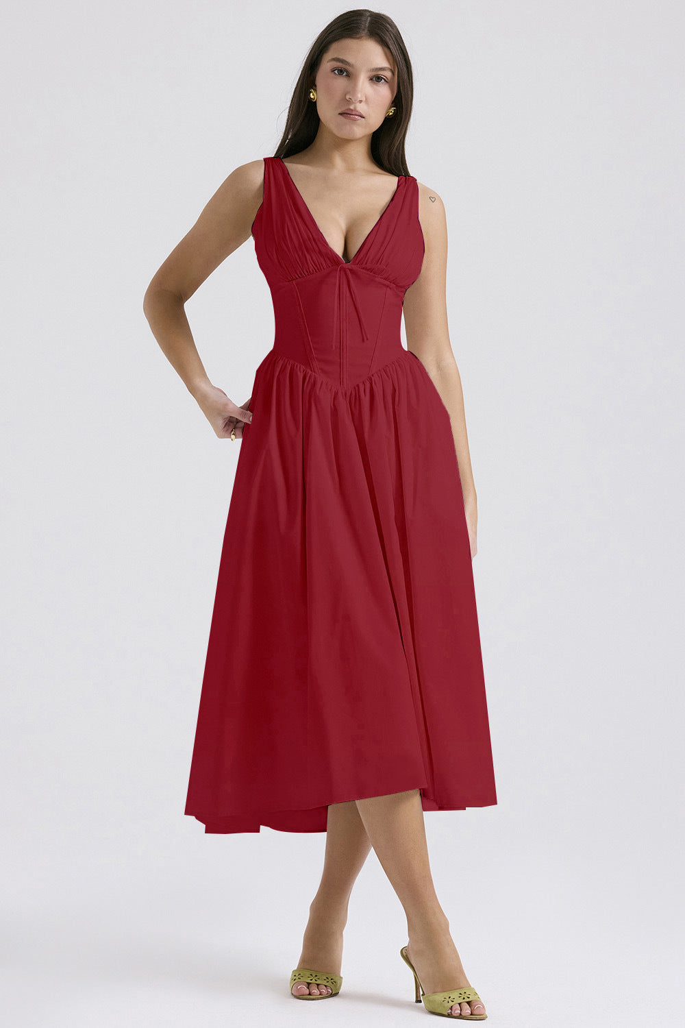 Women's A-line Pleated Dress