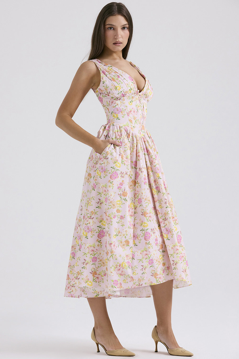 Women's A-line Pleated Dress