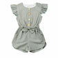 Toddler Girl Ruffled Sleeves Romper