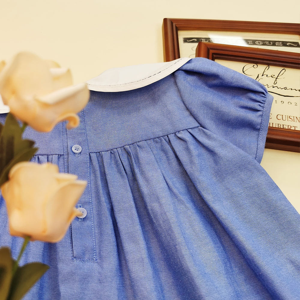 Petal lapel short dress