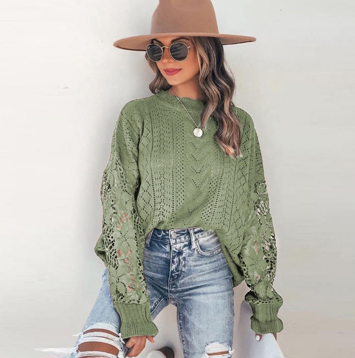 Hook Flower Sweater