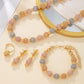 5Pcs Metallic Beaded Necklaces Set