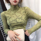 High Collar Lace Top