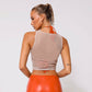 Round Neck Gauze Printed Sleeveless Night