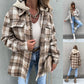 Women's Woolen Plaid Jacket