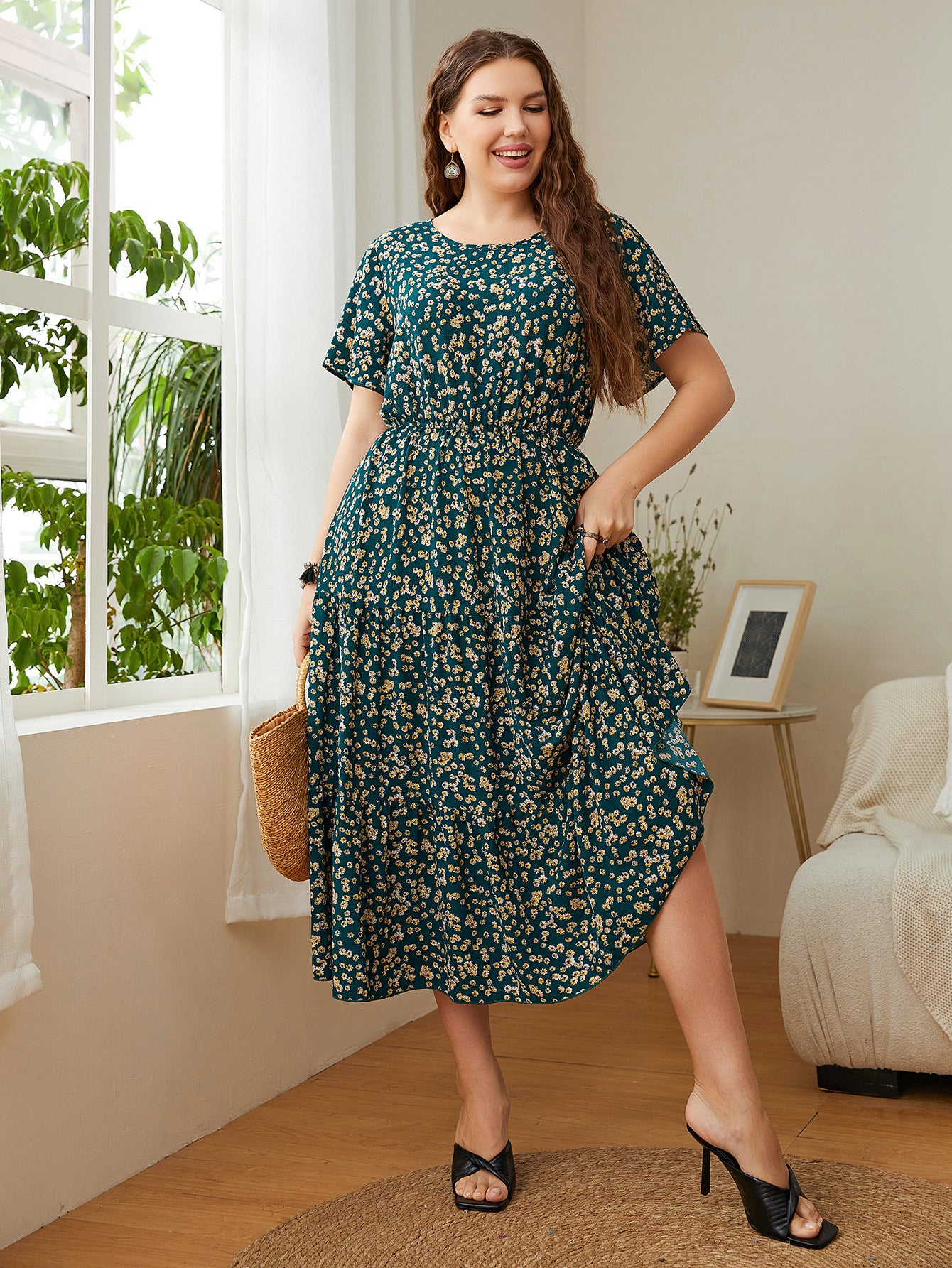 Women's Plus Size Printed Dress