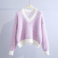 Women's Plaid Knit Sweater
