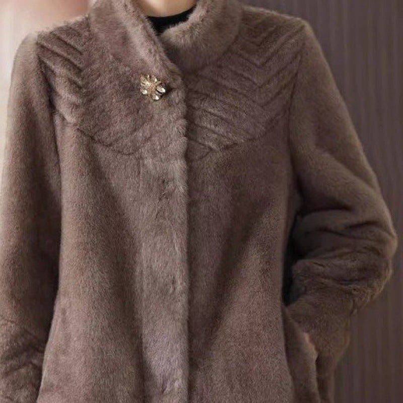 Women's Mink Velvet Coat