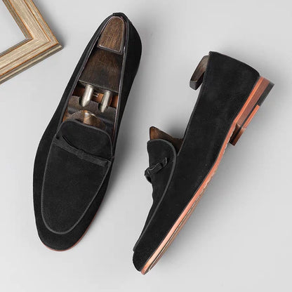 Men's Suede Leather Business Casual Slip-on