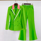 Chenille2 Pcs Pants Suit