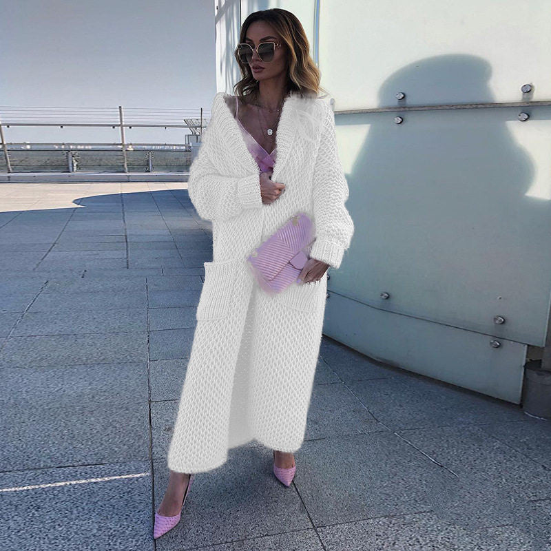 Long Winter Knitwear Cardigan For Women