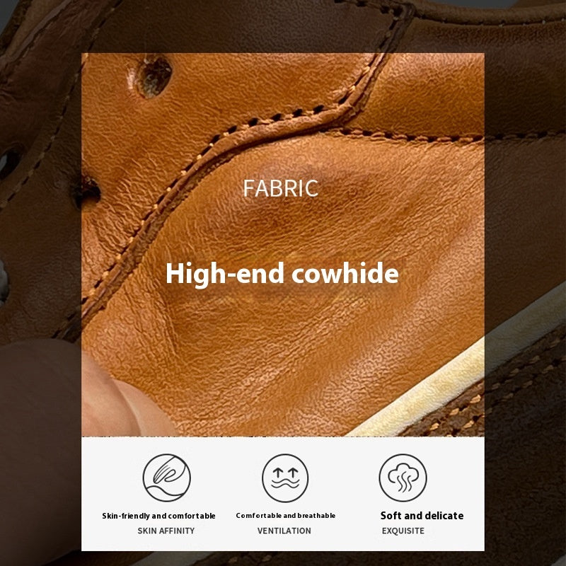 Men's Genuine Leather Throwback Shoes