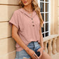 Hooded Button T-shirt