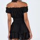 Off-The-Shoulder Frill Dress