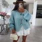 Short Sleeve Hollow Casual Knitted Bow Lace Up Cardigan For Women