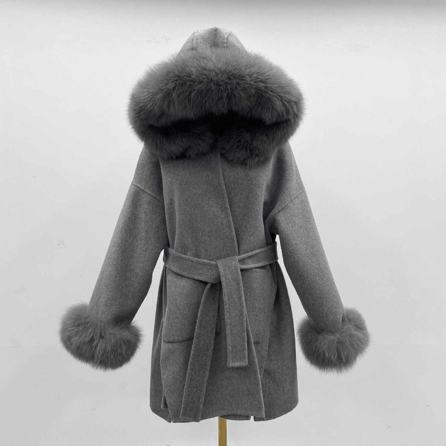 Fur Wool Winter Coat