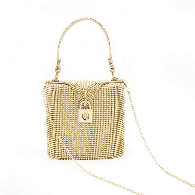 Portable Diamond Bucket Bag