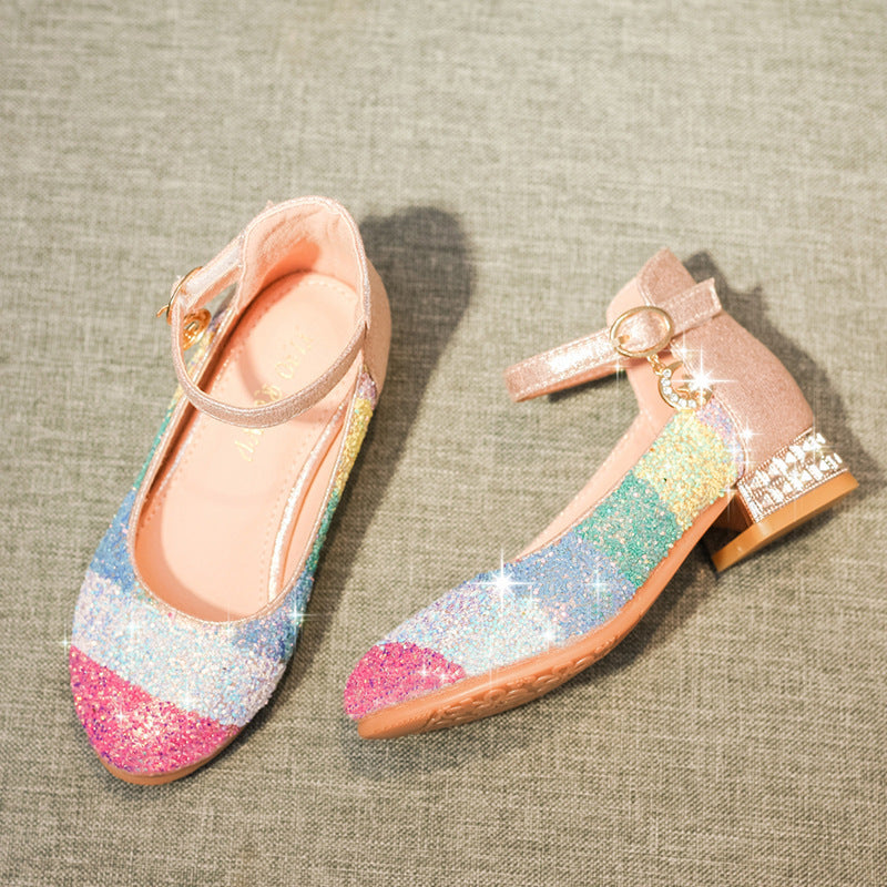 Children's Rainbow Crystal Flats