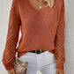 Crochet V-Neck Sweater