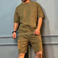 Men's Trendy Round Neck Short-sleeved 2pcs
