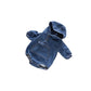 Baby's Denim Hooded Romper