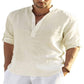 Men's Casual Cotton/Linen Blend Sports Shirt