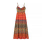 Abstract Suspender Dress