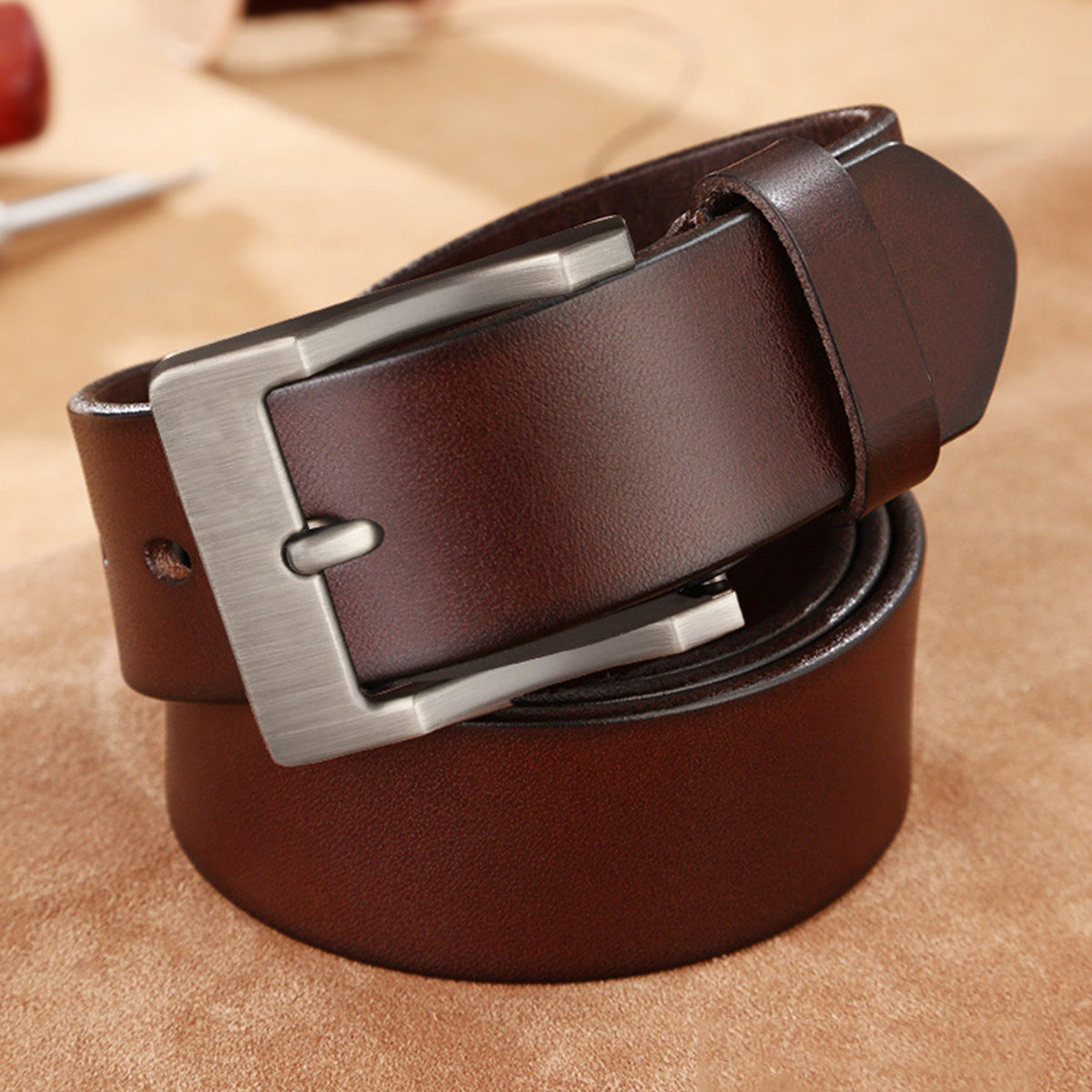 Men's Genuine Leather Trousers Belt