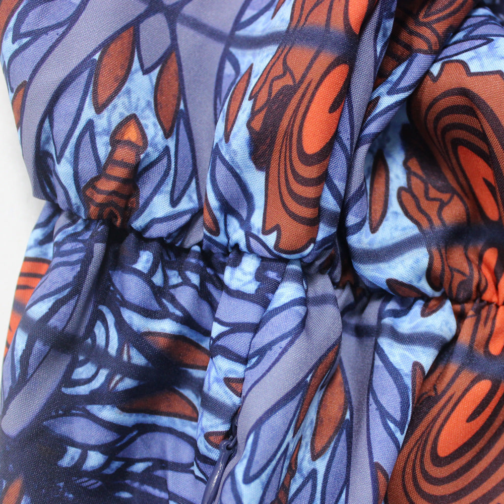 Contrast Printed Jumpsuit