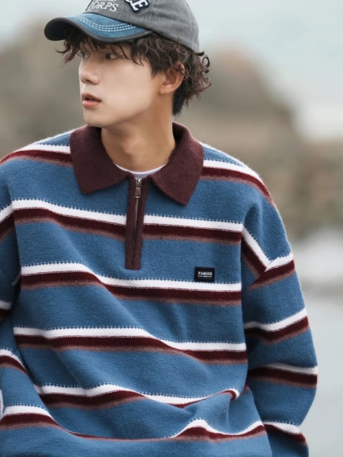 Niche Knitted Top For Men