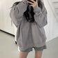 Loose Thickened Plus Fleece Hoodie For Women