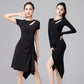 Women's Latin Design Black Dress