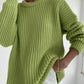 Core-Pun Yarn Sweater w/Spandex