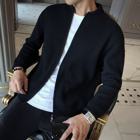 Casual V-neck Sweater Cardigan For Men