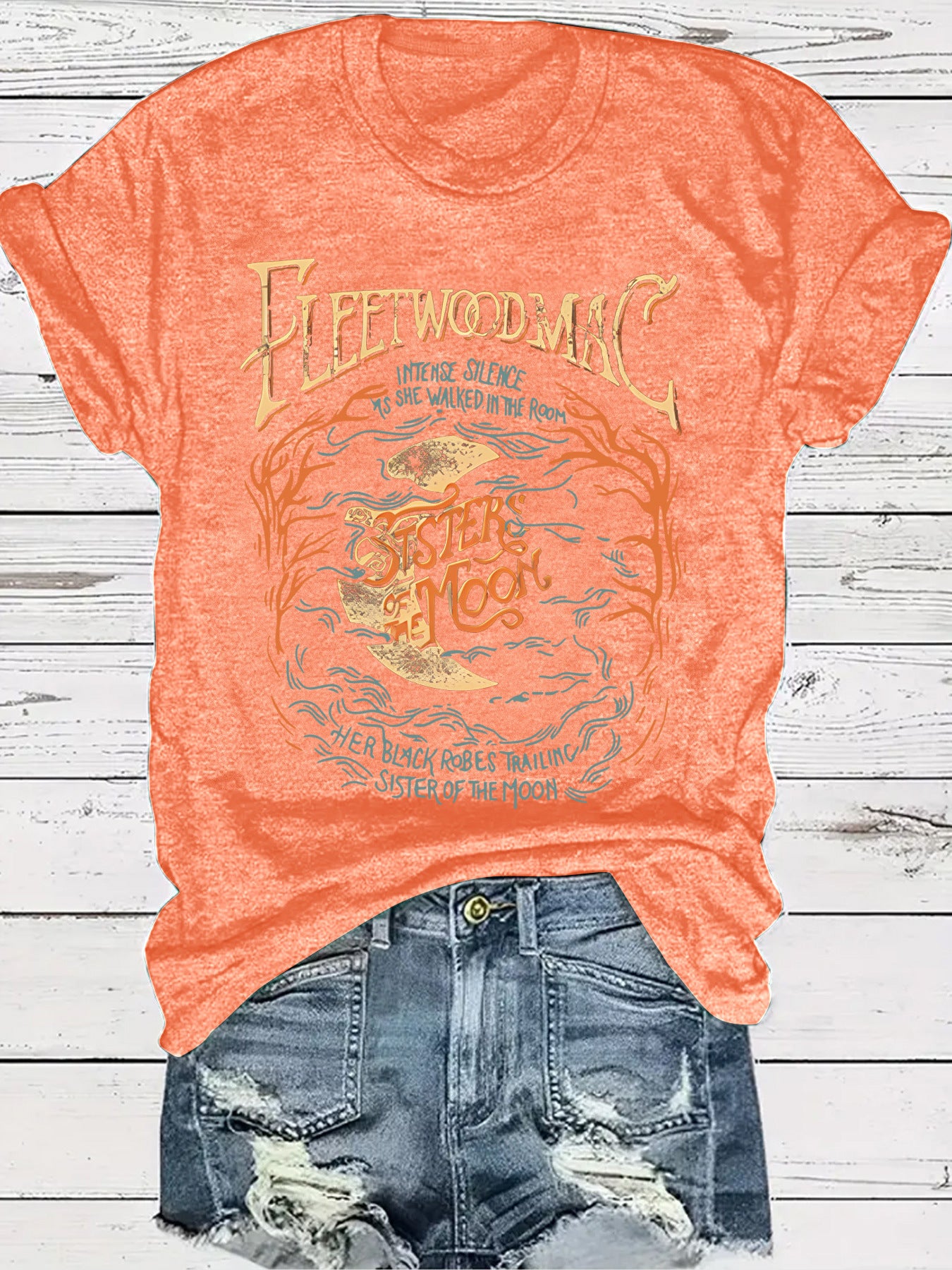 Women's Moon Theme T-Shirt