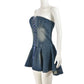 Women's Corset Denim Dress