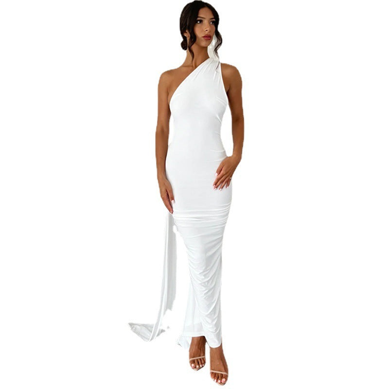 Women's Pleated Fitted Dress